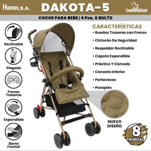 [DAKOTA-5] Coche para Bebe Dakota 5