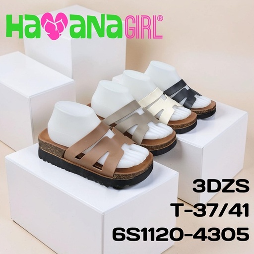 [6S1120-4305] Sandalia engomadas estilo casual 