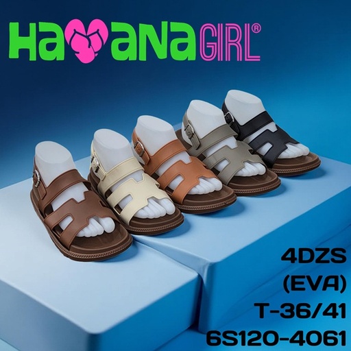 Sandalia casual para dama engomadas 