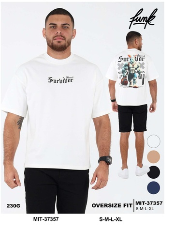 [MIT-37357] Pullover de Hombre Oversize Fit Survivor  