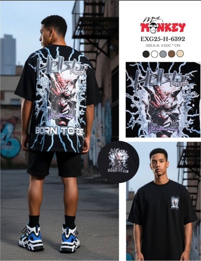 [EXG25-H-6392] Pullover de Hombre Oversize HellStar