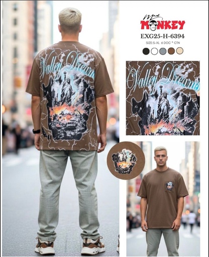 [EXG25-H-6394] Pullover de Hombre Oversize  ValleyDream